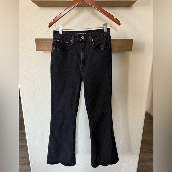 Aritzia Denim Forum|Twiggy high rise flare black jeans,closet staple•••size 26 - Picture 7 of 16